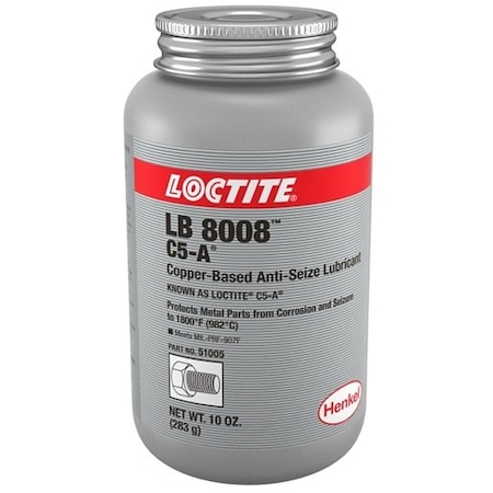 Henkel Anti-Seize Compound, Copper Grade, Can, Paste LB 8008 C5-A 10OZ IDH 234200